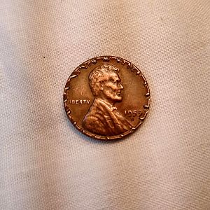 "STITCHED" penny 1959-D