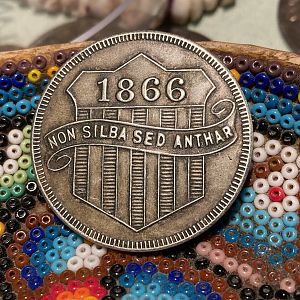 1866 KKK Racist Hate Token Obverse 32.5mm- kept only for history