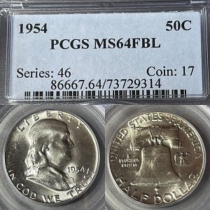 1954 50¢ MS64FBL