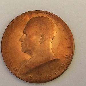1955 Ike Presidential Innauguration Token Obv