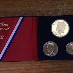 1976 S Silver Proof Ike - Peg Leg from Set