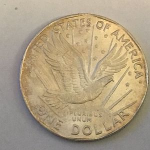 1977 Silver Dollar FAKE - Rev