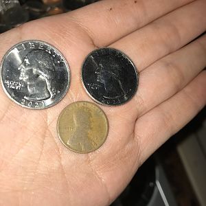 Goodies found in coin compartment