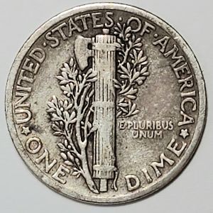 1941 Mercury Dime Reverse
