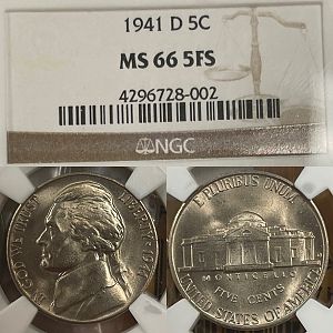 1941 D, NGC MS66 5FS