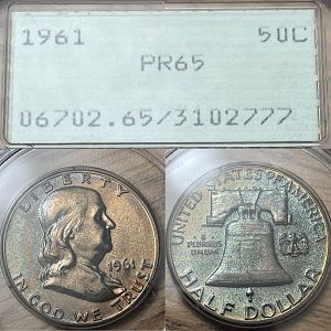 PCGS PR65 1961 Franklin in Rattler