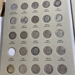 Roosevelt Dimes 1/2 folder Oct 2021