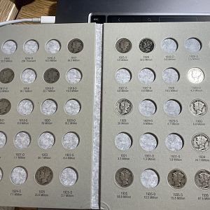 Mercury Dimes 1/2 folder Oct 2021