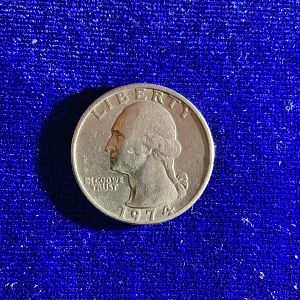 1974 P Clad quarter 6.23 g OB