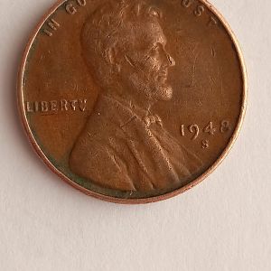 1948 S Lincoln Cent with rare "LIBERTV" Error (Photo 7)