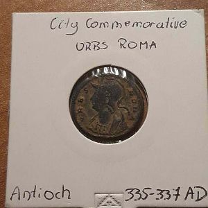 City Commemorative AE Nummus. Struck under Constantine I. Antioch, AD 330-335.