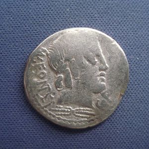 85 BC Roman Republic - Mn. Fonteius - AR Silver Denarius