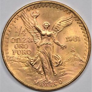 1981 Mexico Gold Libertad 1/4 Ounce