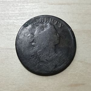 1797 Large Cent Obv - S-140, R-1