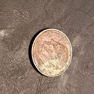 Dime obverse cladding error?