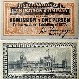 1877 International Expo Admission One Person
