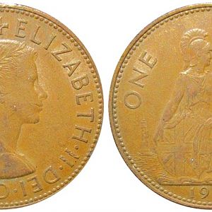 C185 1965 Elizabeth II Penny