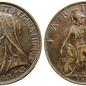 C183 1900 Victoria Farthing