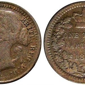 C181 1885 Victoria Third Farthing