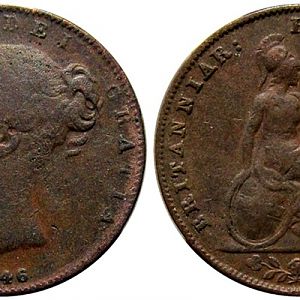 C179 1846 Victoria Farthing