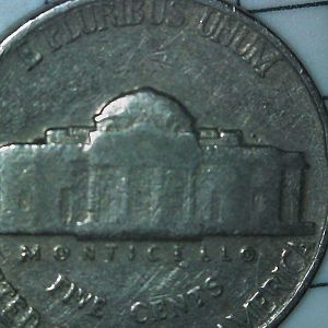 1940 nickel rear pocket change