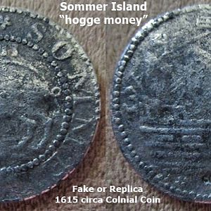 REPLICA US Colonial Coinage "Sommer Island "Hogge Money"