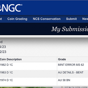 NGC grading details