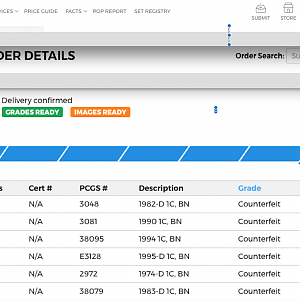 PCGS grading details