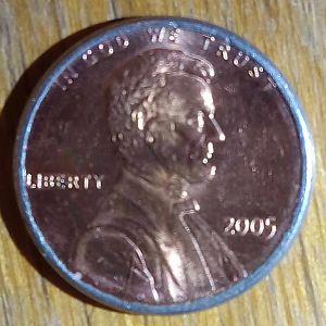 2005 Silver Rimmed Penny Front