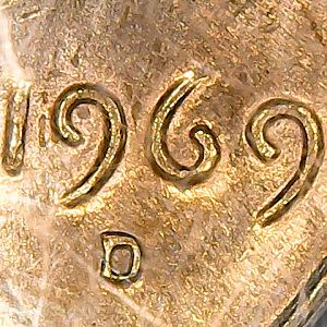 1969 D Penny