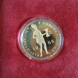 1985 Netherlands One Gold Ducat