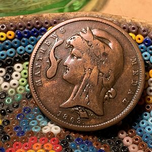 1863 John Matthews Soda Water Medal