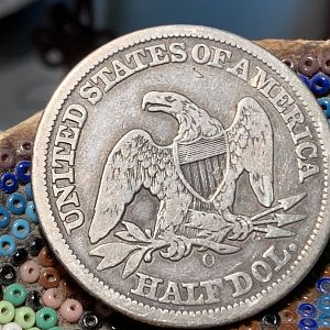 1857-O Potty Half Dollar Coin