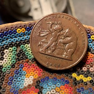 1876 John Matthews Soda Water Token