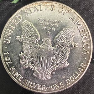 1987 1oz Silver Eagle - Reverse