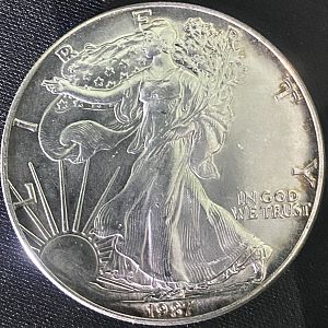 1987 1oz Silver Eagle - Obverse