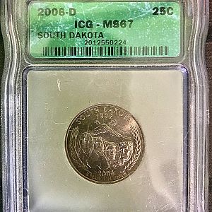 2006-D Washington State Quarter - South Dakota - Obverse