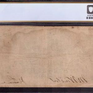1861 20$ Confederate Note - Reverse