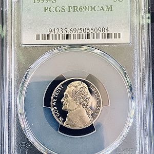 1999-S Jefferson Nickel - Obverse