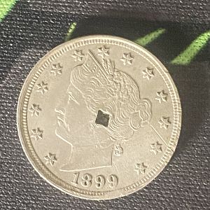 1899 Marmon Liberty Nickel Token - Obverse
