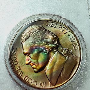 1943 D Jefferson War nickel