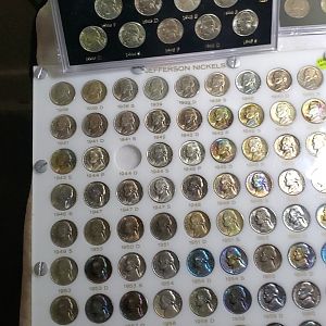 Toned 5 cent Set 1938-1964