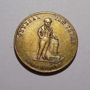 1852 General Tom Thumb Token-Obverse
