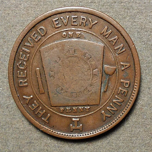 Minnewawa Chapter No.78 Masonic Penny