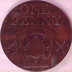 1906 Buffalo Keystone Chapter Masonic Penny