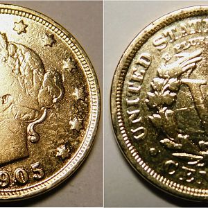 1905 Racketeer Style Liberty Nickel