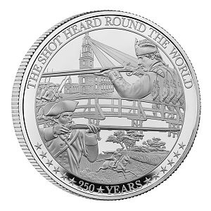 Lexington-Concord commemorative coin, 2025 UK Mint