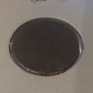 Blank penny - side