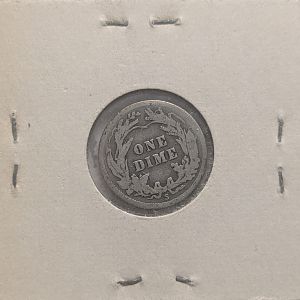 1916 S Barber dime - back