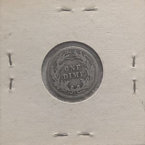 1912 S Barber dime - back